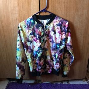 Zip up bomber jacket